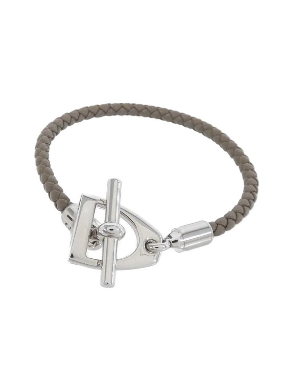 Hermes Etrier Bracelet Silver